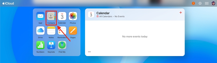 iCloud Interface