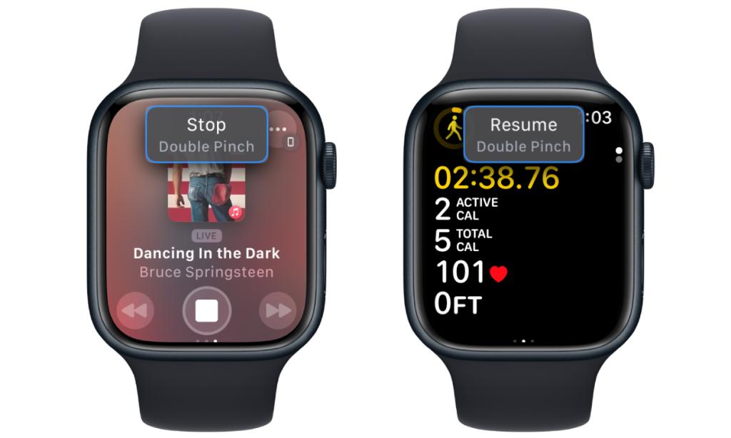 Apple Watch Series 7 double tap gesture