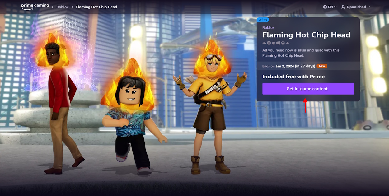 How To Claim Roblox Prime Gaming Rewards August 2024 Beebom Roblox Page In Prime Gaming December 