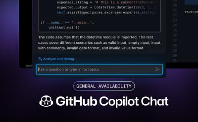 github copilot chat general availability announcement