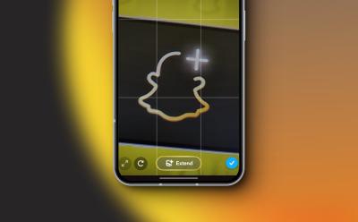 how to extend snaps in snapchat - extend photos with AI