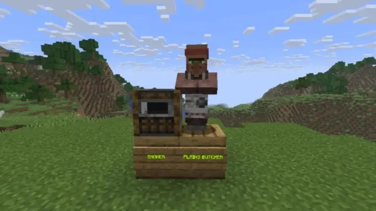Butcher with a Smoker in Minecraft