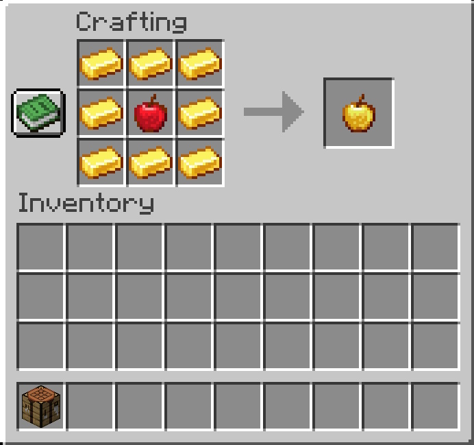 Craft Golden Apple in Minecraft