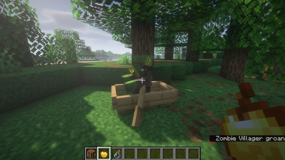 Cure Zombie Villagers using Minecraft Golden Apple