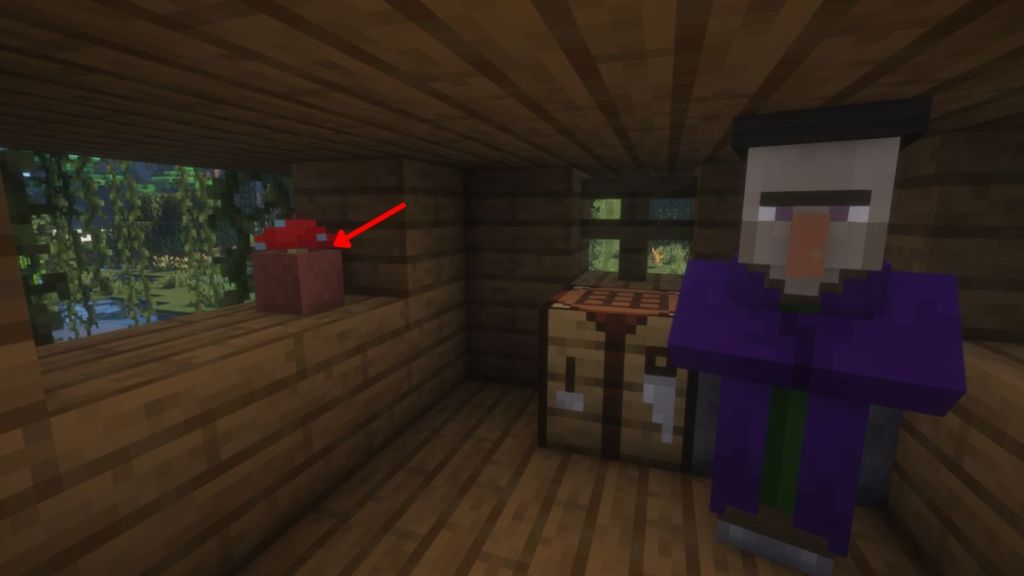 Find naturally spawning minecraft pots in witch huts
