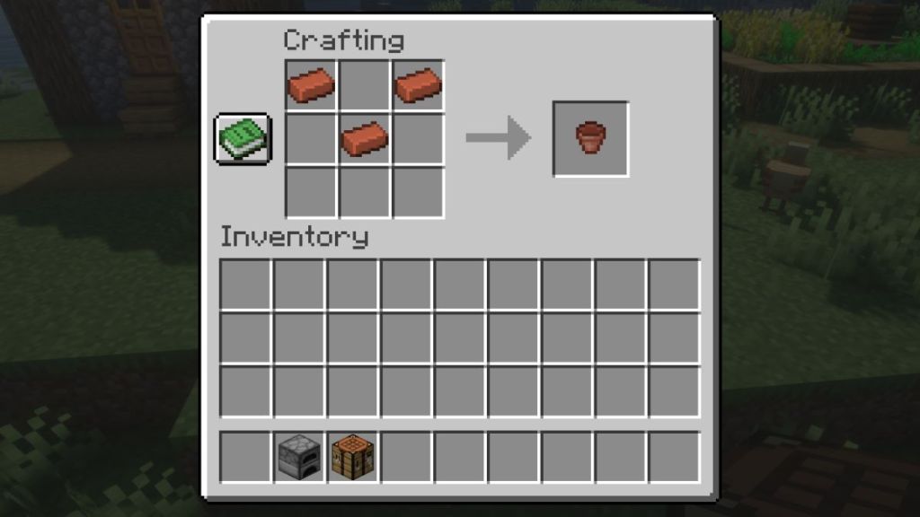 Flower Pot Crafting recipe in Minecraft