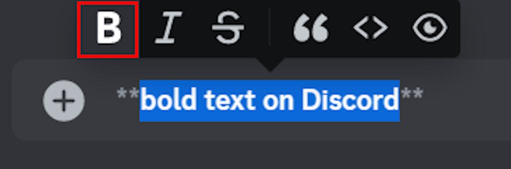 Bold out text in Discord web