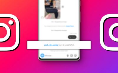 Instagram notifying other user that someone took a screenshot