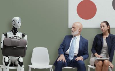 Man fearing robot may take his job