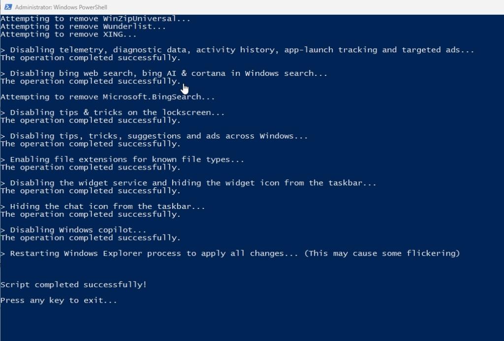debloater script windows 11