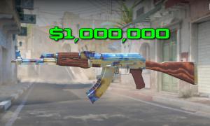 Million Dollar CS2 661 Pattern AK-47 Case Hardened Skin Surfaces