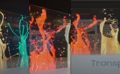 samsung transparent microled display showcased at CES 2024