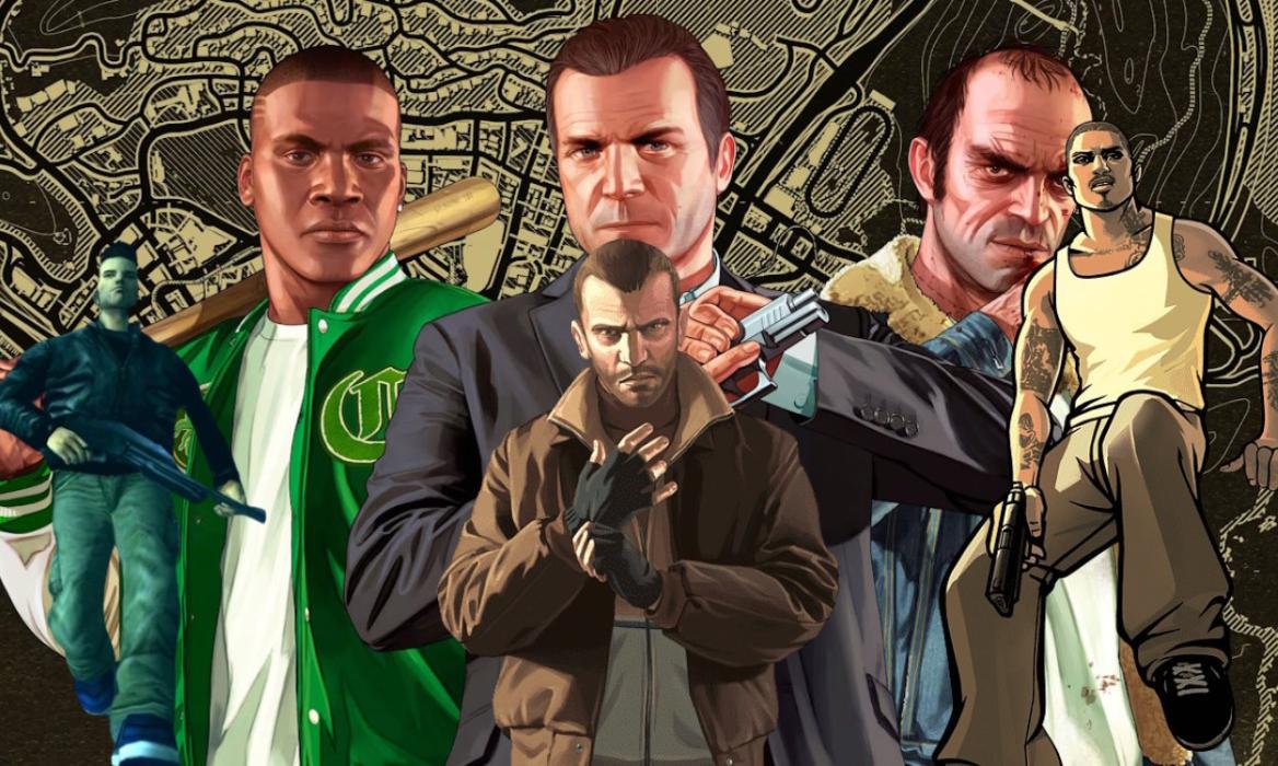 Best GTA games of all time cover with all protagonists