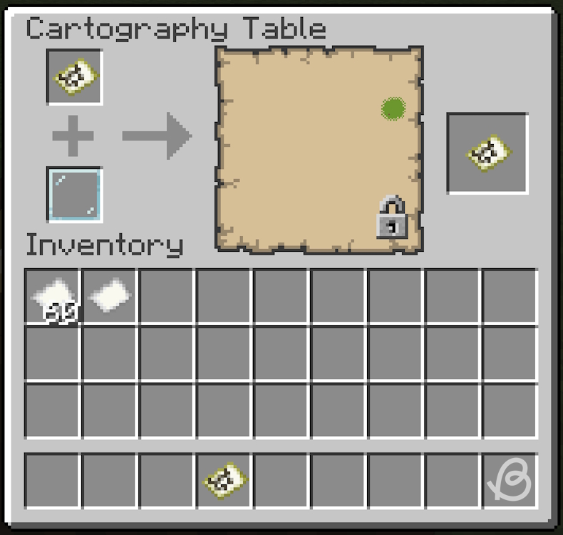Locking a map in Minecraft