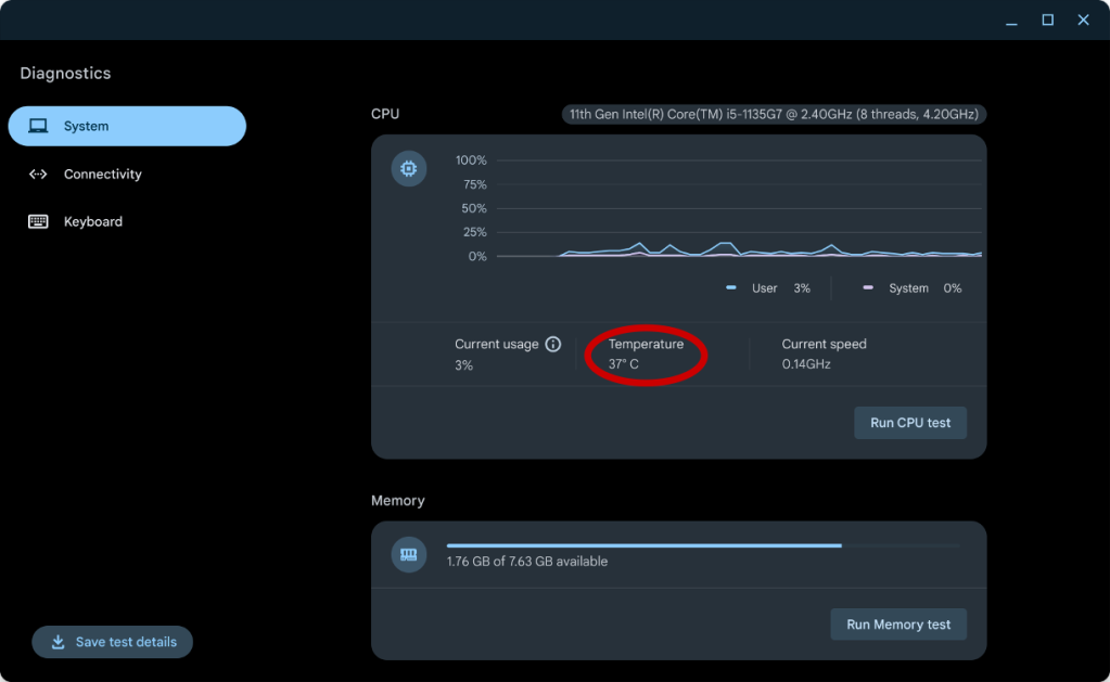 Chromebook Thermals