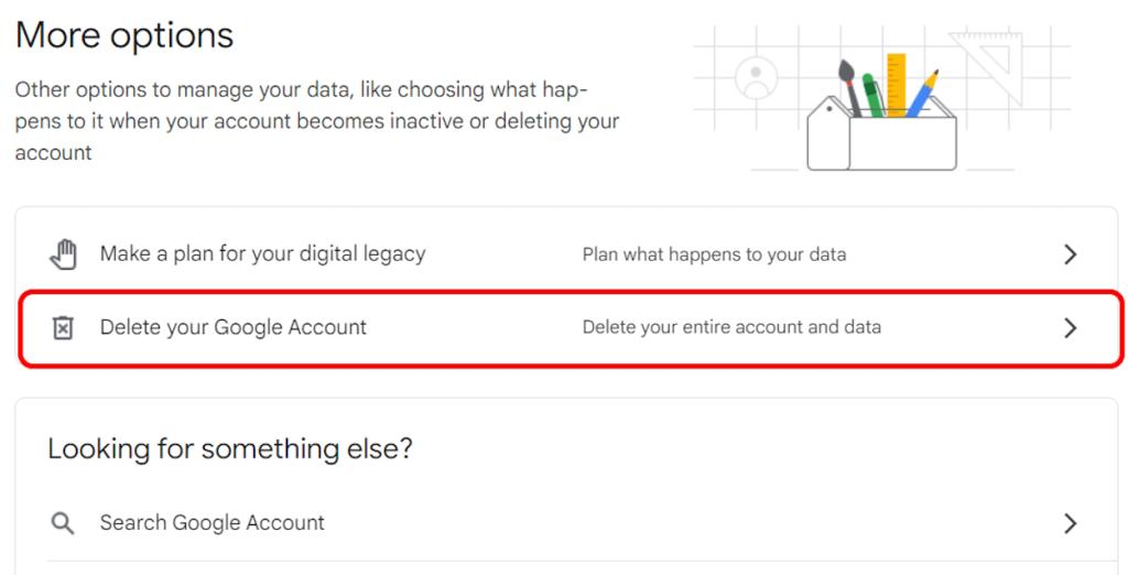 HOW TO DELETE GMAIL FROM YOUR GOOGLE ACCOUNT visual data 3