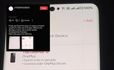 OnePlus 12 Green Line Issue returns (1)