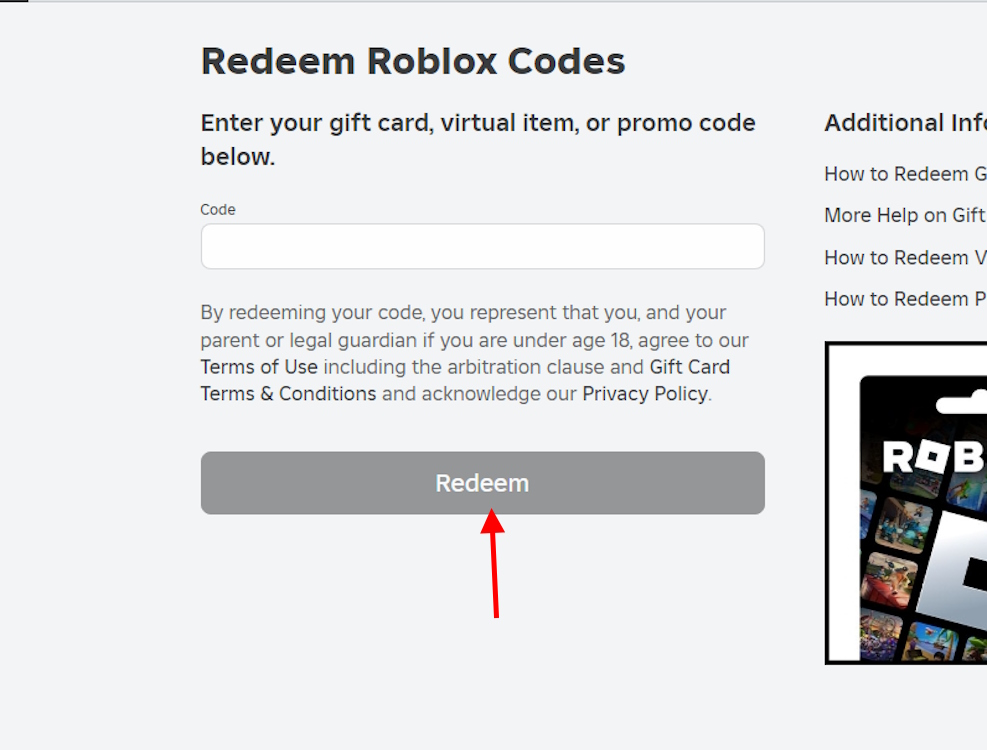 How To Redeem Roblox Gift Card Easy Guide Beebom Redeem Roblox Gift Card Option