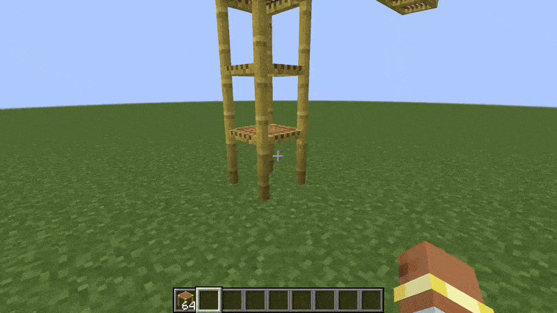 Ascending and descending while inside scaffolding