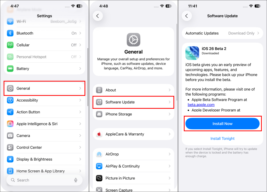 Update iOS to fix Camera focusing issues