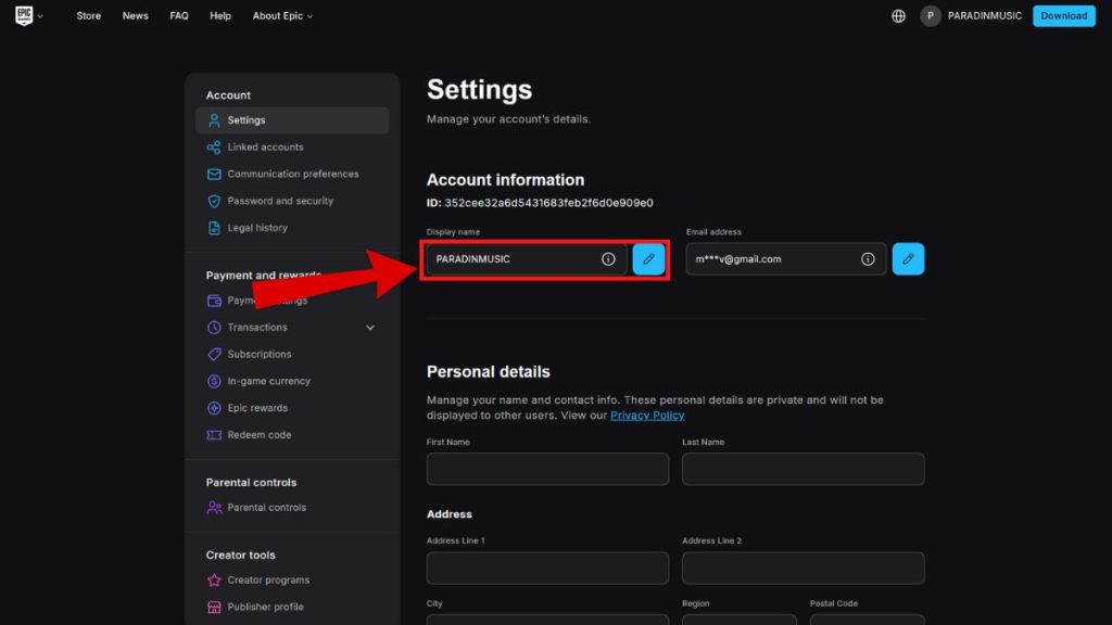 How to Fortnite Name Change Settings