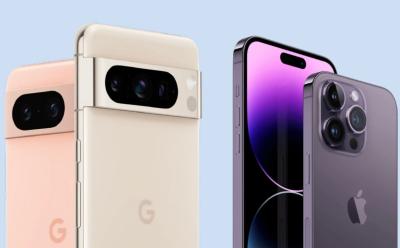 Google Pixel and Apple IPhone