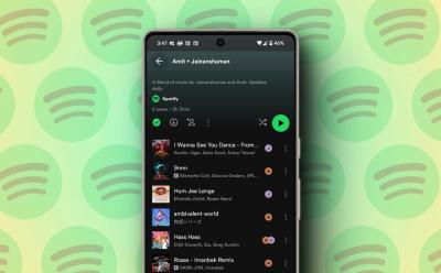 Spotify Blend Playlist preview