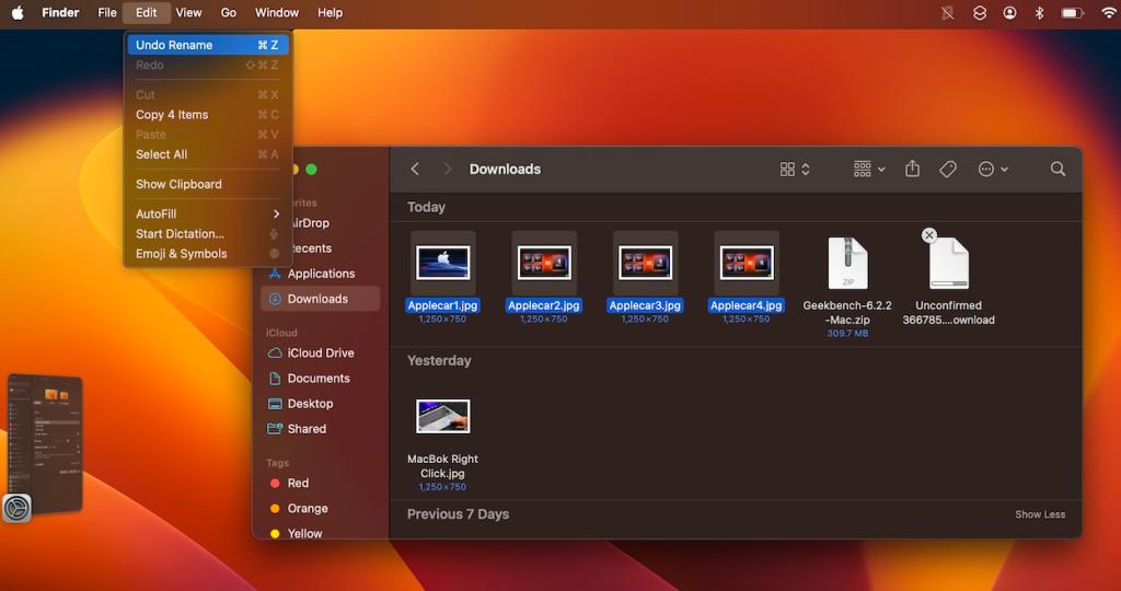 Undo Batch Rename Mac