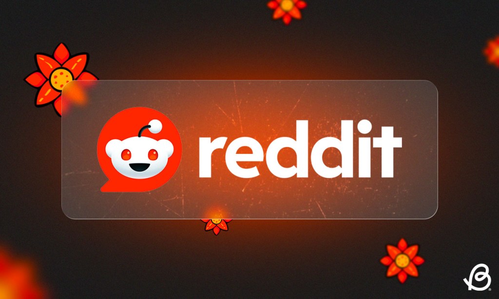 reddit banner with karma icons scattered around in front of a dark background