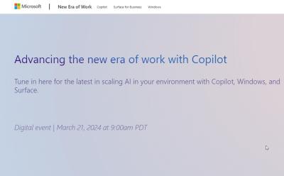 microsoft ai surface and windows event in march