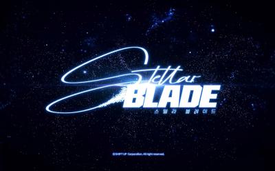 The official logo of Stellar Blade game.