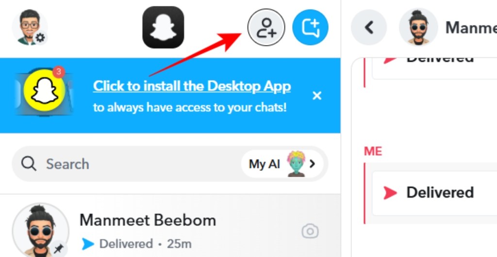 Click on the Add button icon