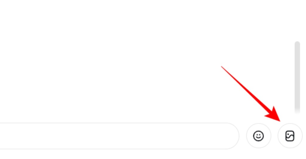 Click on the image icon in Snapchat