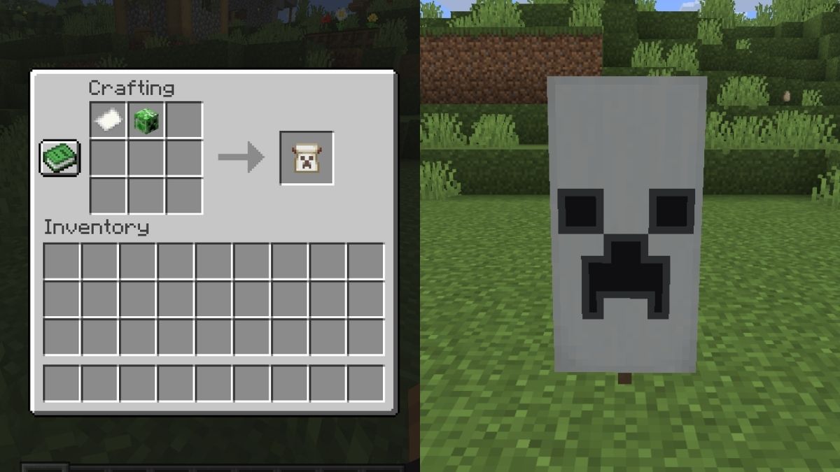 Creeper Charge Banner Pattern