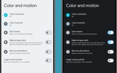 Make all apps dark option