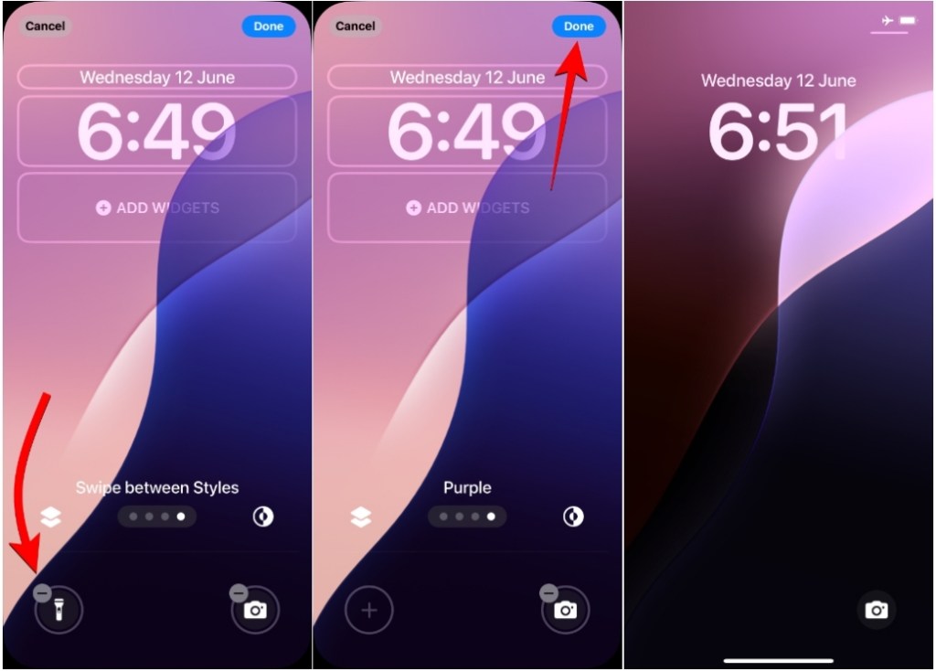 Remove Flashlight from iPhone Lock Screen