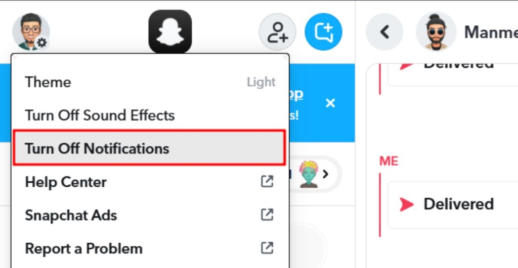 Turn off all Snapchat notifications