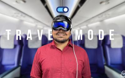 Turn on Travel Mode on Vision Pro