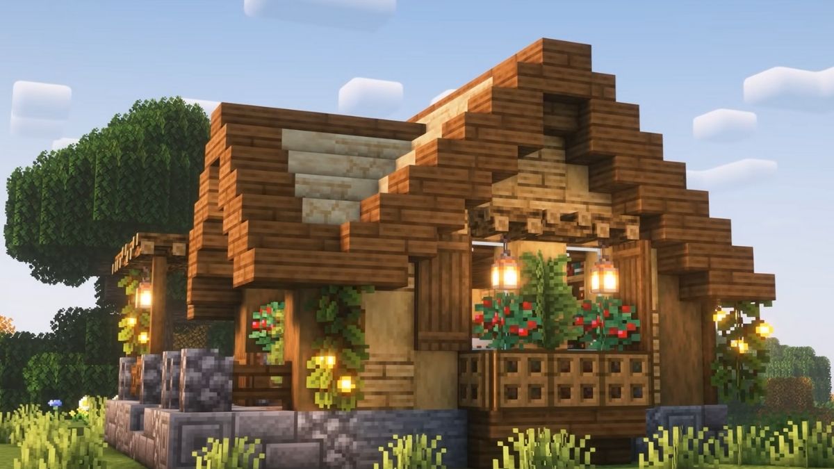 Easy and Cute Starter Cottage House Minecraft