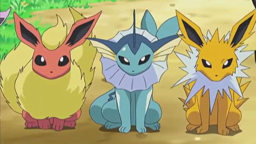 Flareon, Vaporeon, and Jolteon in Pokemon GO
