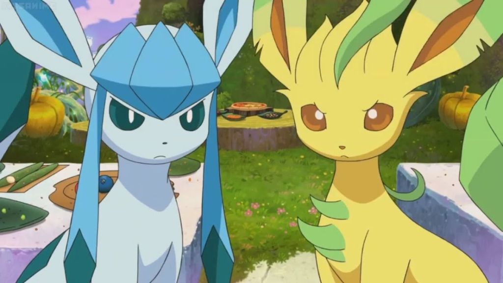 Glaceon and Leafeon in Pokemon GO