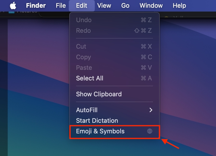 Use Menu Bar to Access Emoji keyboard on macOS