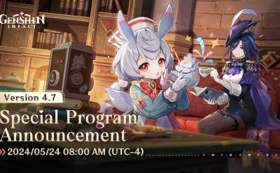 Genshin Impact 4.7 Livestream date and time