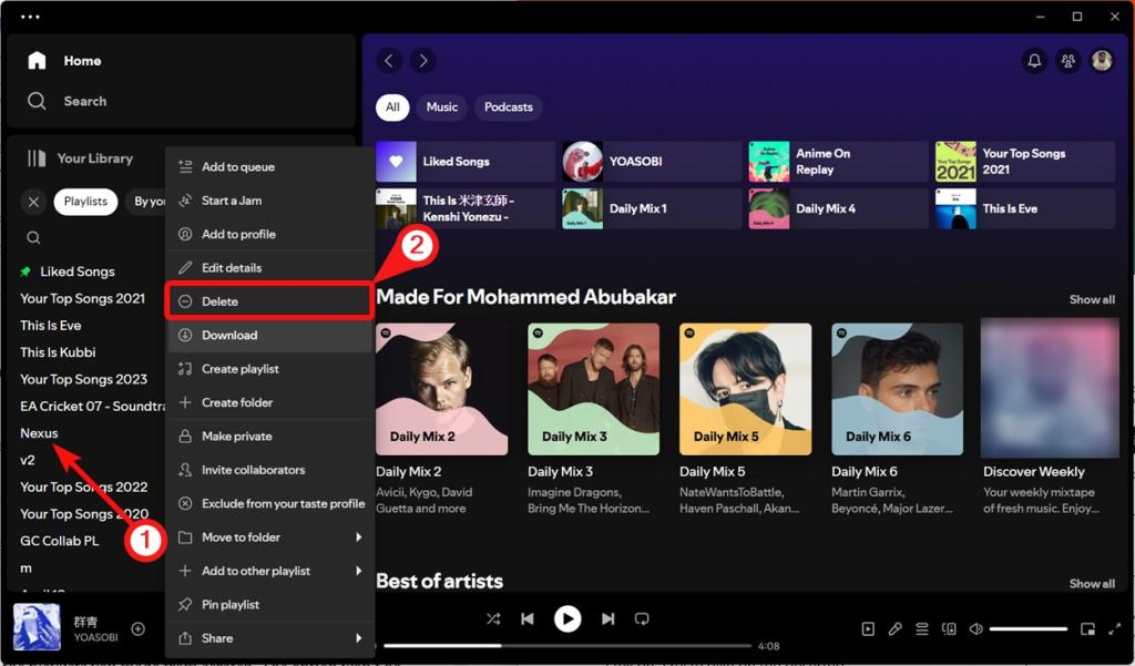 How To Delete A Playlist On Spotify Beebom