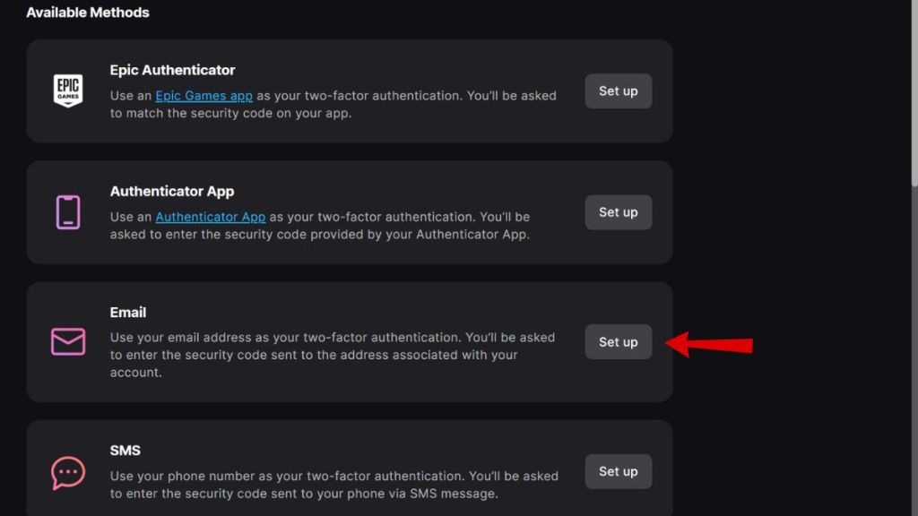 How to enable Fortnite 2FA through Email