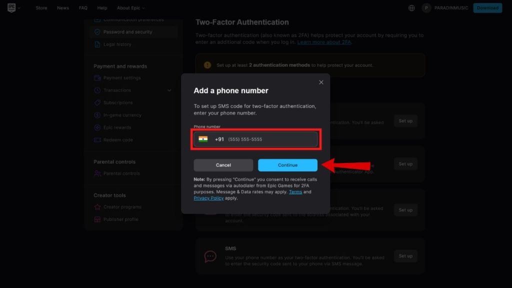 How to Enable Fortnite 2FA Enter Number