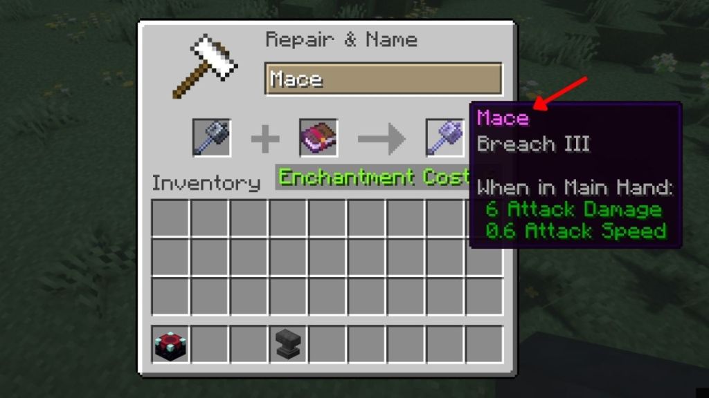 How to Get the Mace Breach Enchantment Using Anvil
