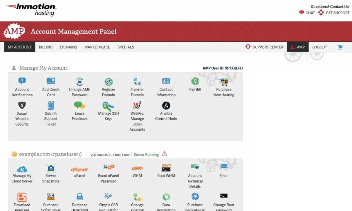 InMotion Hosting VPS