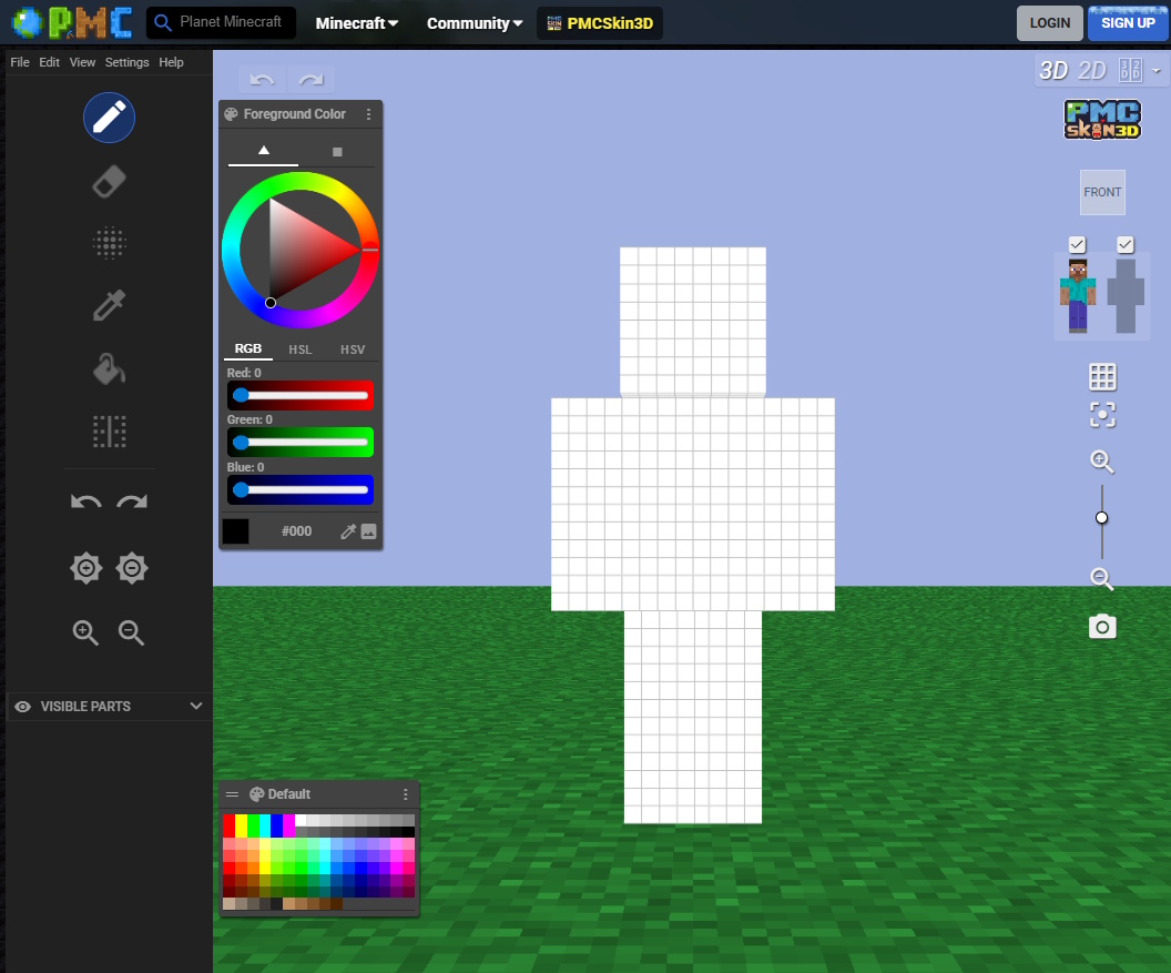 PMC Minecraft Skin Editor