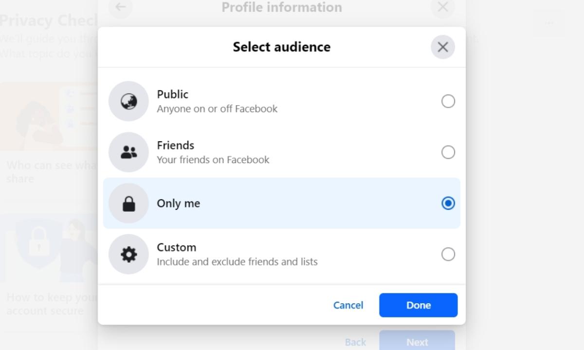 how to make facebook page members only